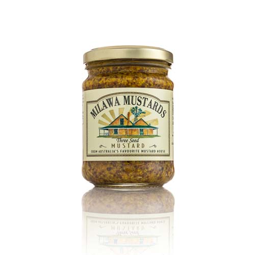 Milawa Mustards Three Seed Mustard 240g Jar